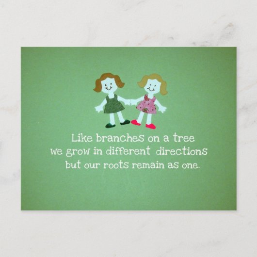 姉妹/友だち ポストカード (正面)