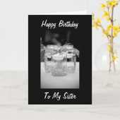 姉妹/友最高の友の誕生日バイキャンドリ カード (黄色い花)