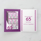 姉妹-幸せな第65誕生日 カード (内部)