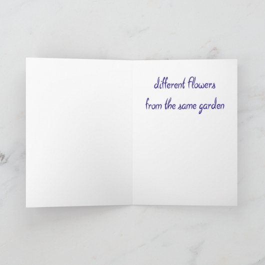 姉妹-挨拶状 カード (内部)