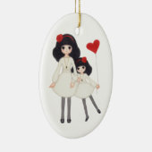 姉妹-永久に友人! セラミックオーナメント (右)
