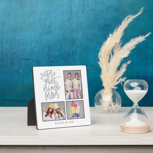 姉妹 永遠の親友 スクリプト3 写真 グレー フォトプラーク (インサイチュ)