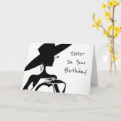 **姉妹 – 美しい**誕生日 カード (黄色い花)