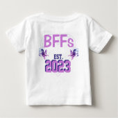 姉妹 親友 ベビーTシャツ (裏面)