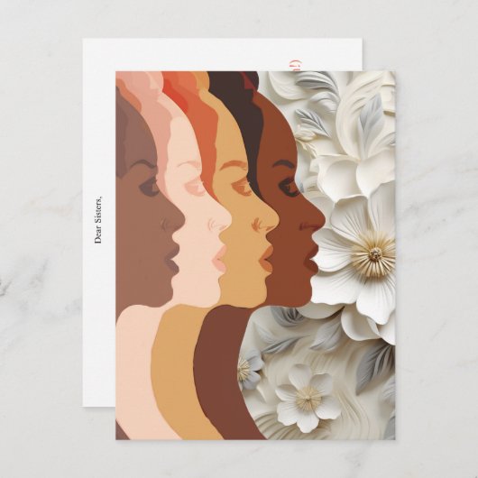 姉妹#1 ポストカード (正面/裏面)