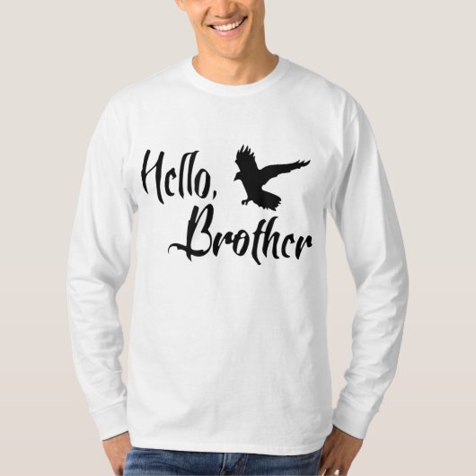 姉弟の為のハローブラザー Tシャツ (正面)