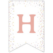 姉弟 パステルうさぎ合同誕生日 バンティングフラッグ (第2の旗)