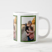 「姉最高のは今まで黄色い緑の例証モダン的 ジャンボコーヒーマグカップ (右)