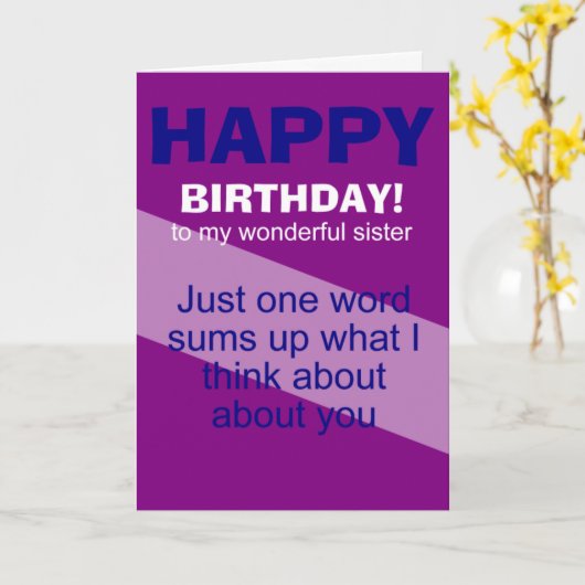 姉素晴らし誕生日 カード (黄色い花)