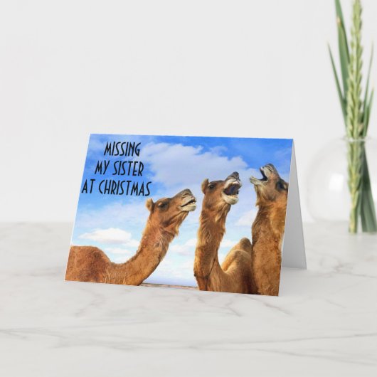 姉=クリスマスの時にブルース恋しく思を歌う! シーズンカード (正面)