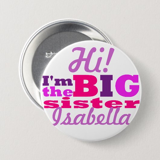 姉 缶バッジ (正面&裏面)