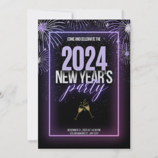 始きらめくまり：新年のお祝い 招待状