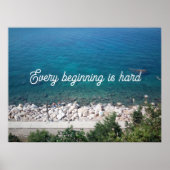 始まりはすべて懸命諺ポスター ポスター (正面)