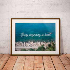 始まりはすべて懸命諺ポスター ポスター