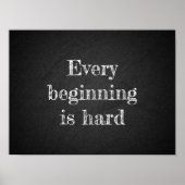 始まりは懸命グラード引用文炭 ポスター (正面)