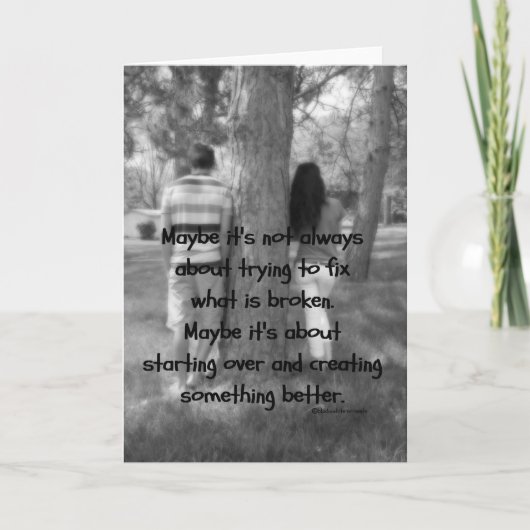 始まり、過去を許すこと カード (正面)