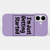 "始めたばかり" フレーズ ブラックレタリング Case-Mate iPhoneケース (裏面 (横))