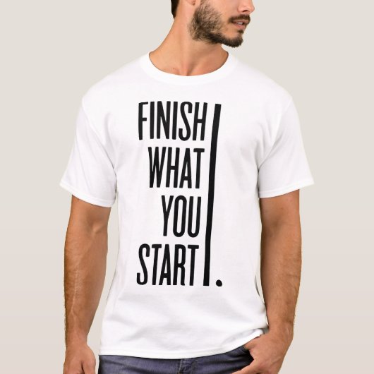 始めたもの仕上げ – ジ最高のム Tシャツ (正面)