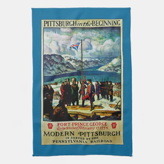 始めのピッツバーグ キッチンタオル (縦)