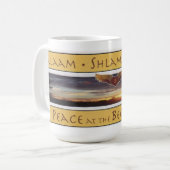 始めのマグの平和 コーヒーマグカップ (正面左)