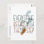 始めは第一段階 ポストカード (正面/裏面)