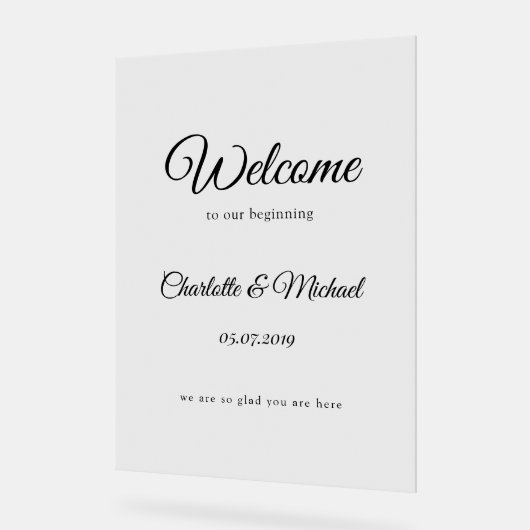 始めよう！ アクリルサイン (傾斜)