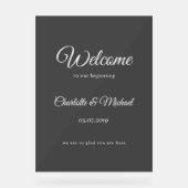 始めよう！ アクリルサイン (正面)