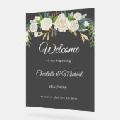 始めよう！ウェディング アクリルサイン (傾斜)