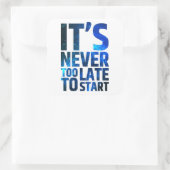 始めるのが遅すぎることはない スクエアシール (バッグ)