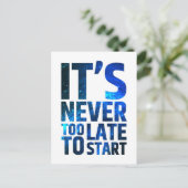 始めるのが遅すぎることはない ポストカード (スタンド正面)