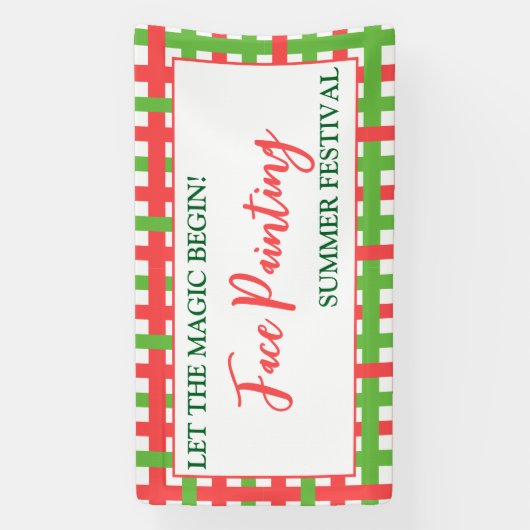 始めろ魔法!-カスタム顔絵を描の夏 横断幕 (縦)