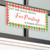 始めろ魔法!-カスタム顔絵を描の夏 横断幕 (ビルの外側)