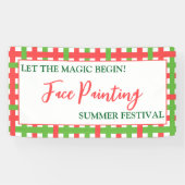 始めろ魔法!-カスタム顔絵を描の夏 横断幕 (横)