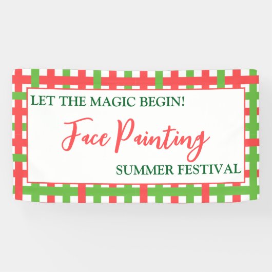 始めろ魔法!-カスタム顔絵を描の夏 横断幕 (横)