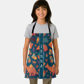 始祖記念物の幾何カラフルカスタム エプロン (インサイチュ)