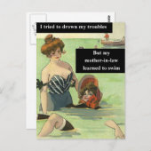 姑のトラブル ポストカード (正面/裏面)