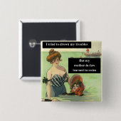 姑のトラブル 缶バッジ (正面&裏面)