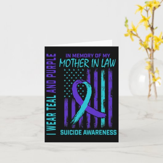 姑の思い出の中で自殺認識度 カード (黄色い花)