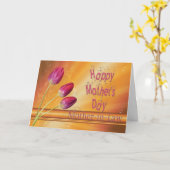 姑の日はチューリップ カード (黄色い花)