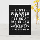 姑や義理の母のための面白い息子の夫へのギフトアイデア カード (黄色い花)