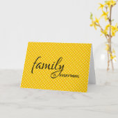 姑水玉模様 カード (黄色い花)