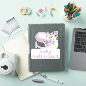 姓と名にイニシャルステッカー切り抜き シール (iPadカバー)