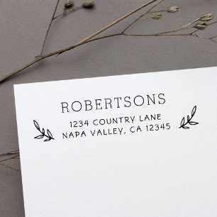 姓のカスタムな原稿の差出人住所 セルフインキングスタンプ