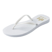 姓のビーチサンダルと金箔 ビーチサンダル (アングル)