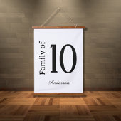 姓のファミリパーソナライズされた名 吊り下げ型タペストリー