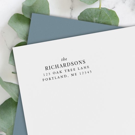 姓のファミリモダンクラシック差出人住所 セルフインキングスタンプ