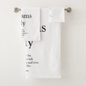 姓の定義おもしろい（白黒） バスタオルセット (インサイチュ)