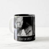 姓の確立された日付6の写真のマグ ツートーンマグカップ (正面左)