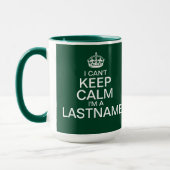 姓を入保力してくださいGreen Big マグカップ (左)