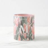 姓エレガント名モノグラムピーチュリ絵画ップス マグカップ (中央)